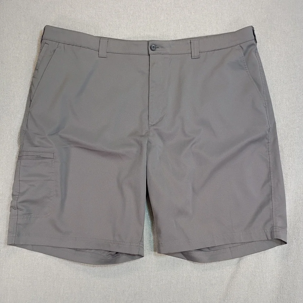 PGA TOUR Men's Size 44 Gray Performance Golf Shorts Stretch Casual Cargo Pocket